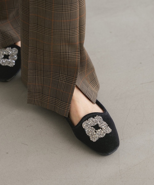 「IENA」 パンプス 36 ネイビー レディース_画像2