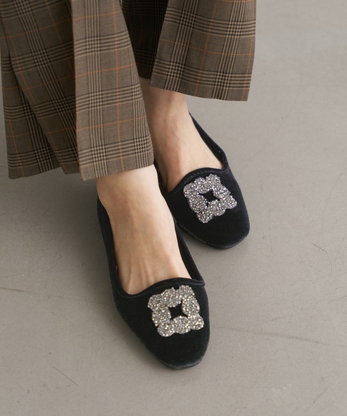 「IENA」 パンプス 36 ネイビー レディース_画像5