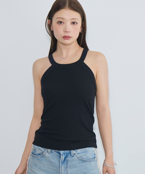 「BAMBI WATER」 キャミソール X-LARGE ブラック レディース_画像2