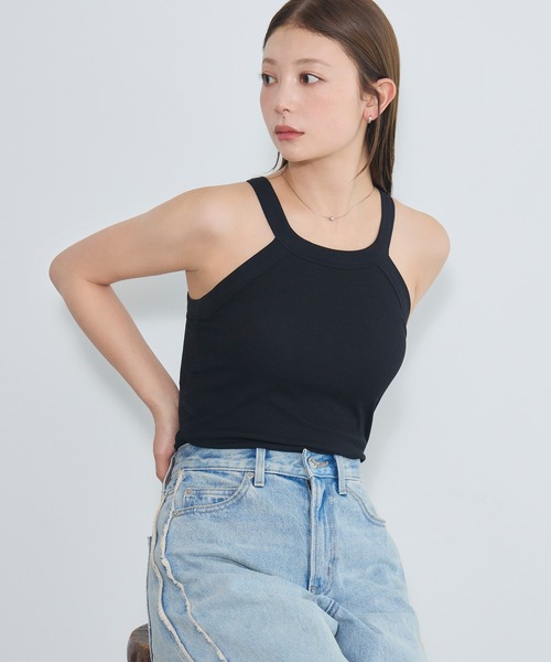 「BAMBI WATER」 キャミソール X-LARGE ブラック レディース_画像4