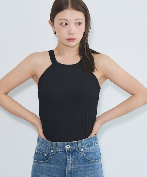 「BAMBI WATER」 キャミソール X-LARGE ブラック レディース_画像8