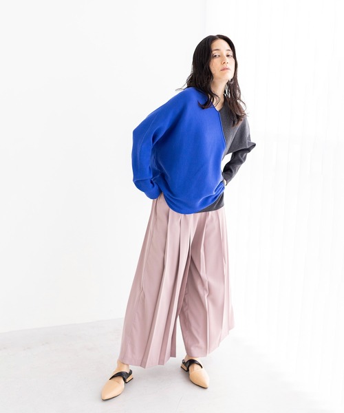 「OSMOSIS」 長袖ニット ONE SIZE ブラック レディース_画像4