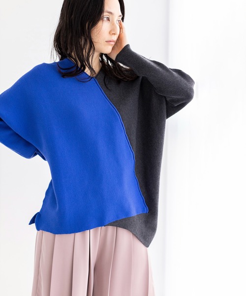 「OSMOSIS」 長袖ニット ONE SIZE ブラック レディース_画像8