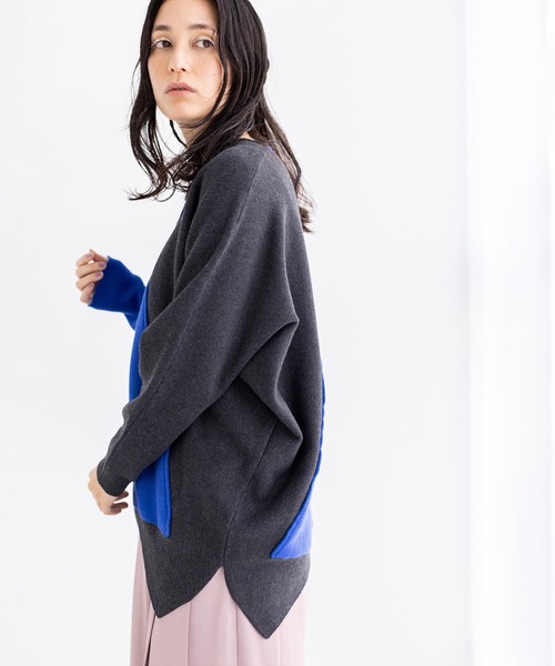 「OSMOSIS」 長袖ニット ONE SIZE ブラック レディース_画像9