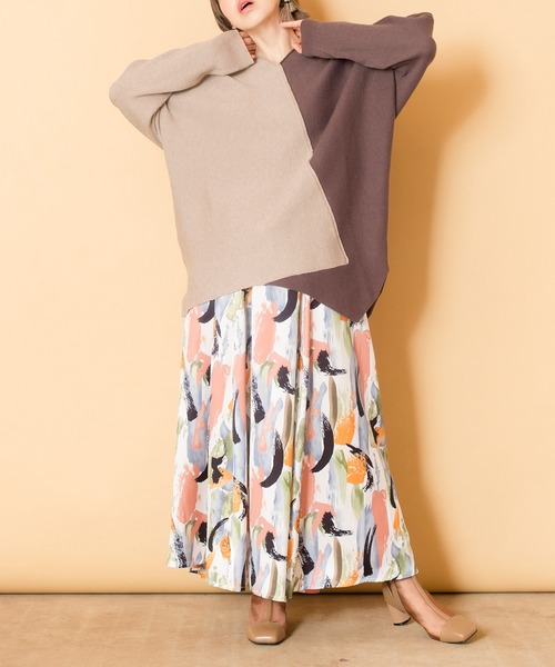 「OSMOSIS」 長袖ニット ONE SIZE ブラック レディース_画像10