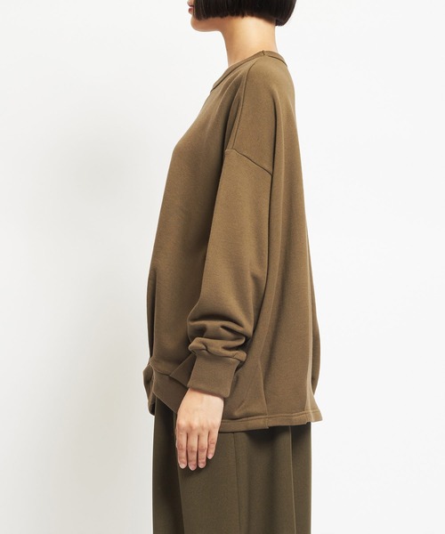 「gomme」 スウェットカットソー MEDIUM カーキ レディース_画像7