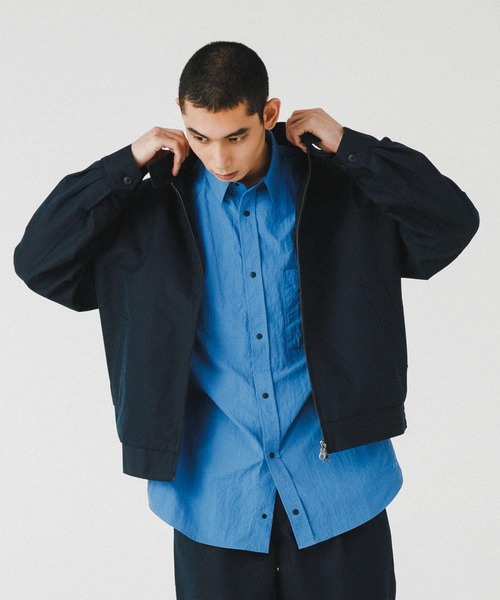 「EKAL」 ブルゾン MEDIUM ネイビー メンズ_画像5