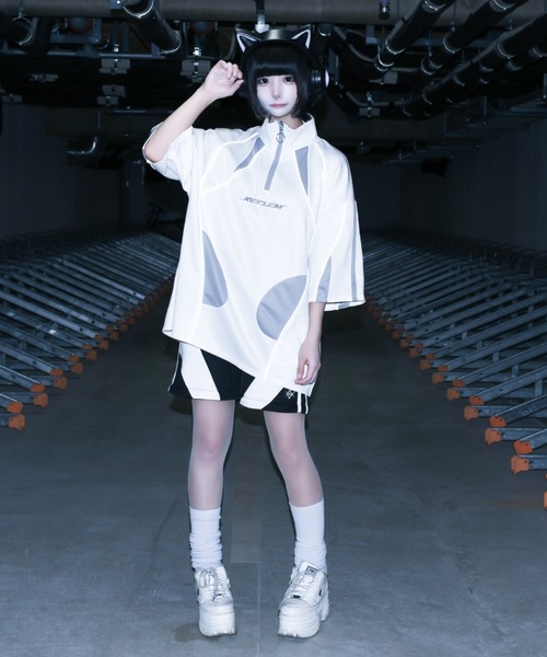 「REFLEM」 7分袖カットソー FREE ホワイト レディース_画像7