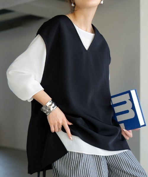 毎年大人気ハグブラウス リネンフリルスキッパーオーバーブラウス | HUG O WaR ONLINE STORE
