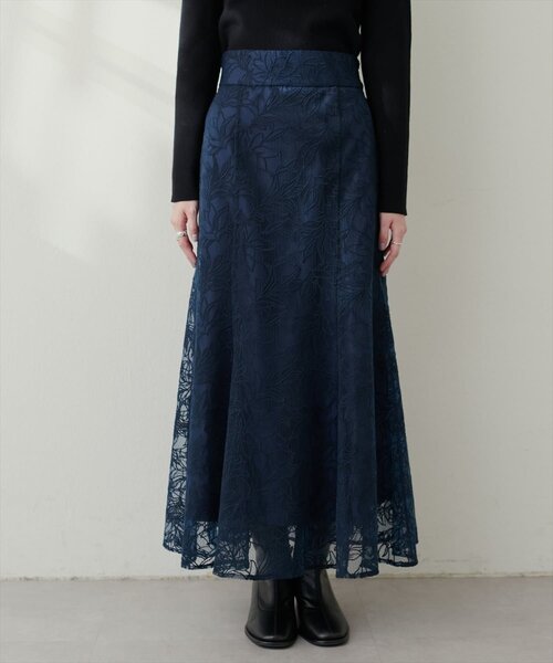 「natural couture」 フレアスカート FREE ボルドー レディース_画像8