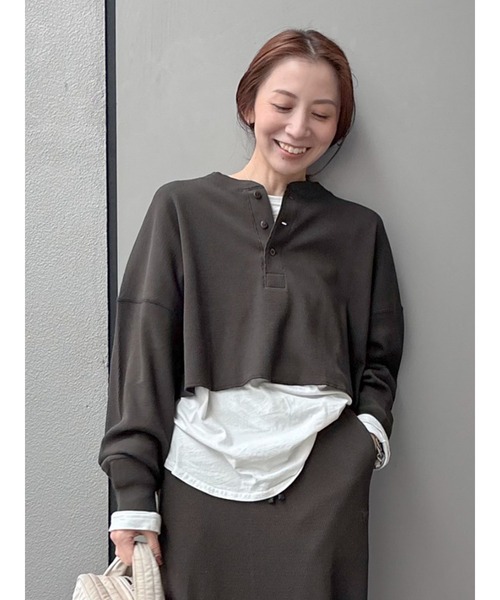 Ungrid（アングリッド） tシャツ FAITH別注 ヘンリーネックショート