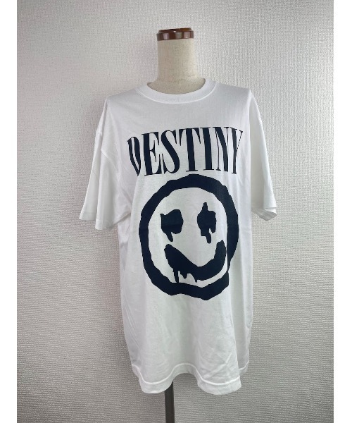 「WORLD WIDE LOVE!」 半袖Tシャツ M ボルドー レディース_画像3