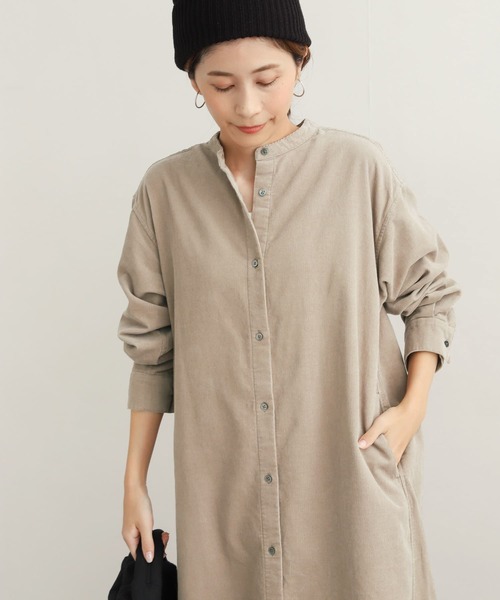 「URBAN RESEARCH DOORS」 長袖ワンピース MEDIUM ネイビー レディース_画像5