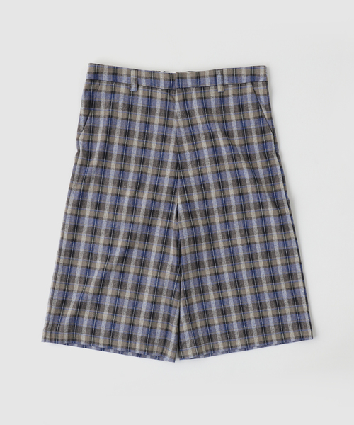ERL（イーアールエル） パンツ UNISEX CHECK SHORTS WOVEN メンズ