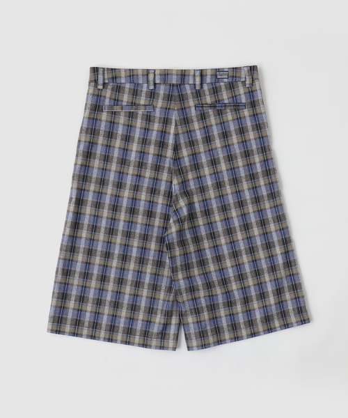 ERL（イーアールエル） パンツ UNISEX CHECK SHORTS WOVEN メンズ