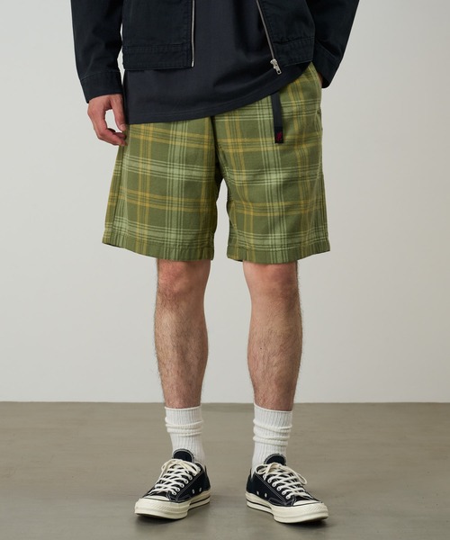 Gramicci（グラミチ） ワイドパンツ パンツ HEMP G-SHORT PLAID