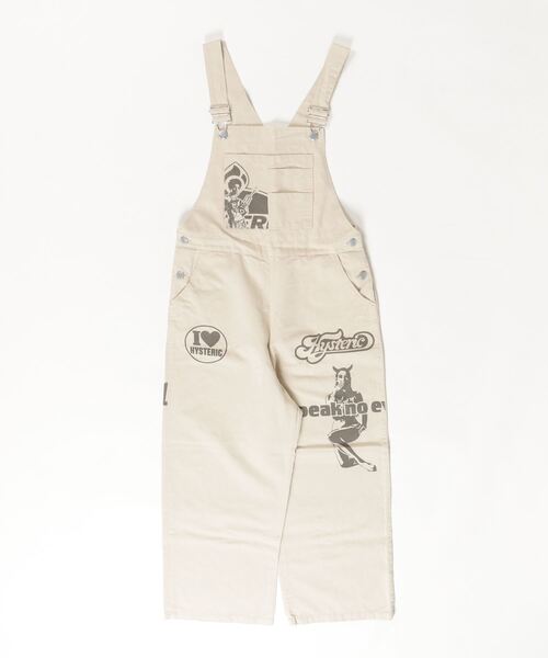 「HYSTERIC GLAMOUR」 オーバーオール SMALL ホワイト レディースの画像
