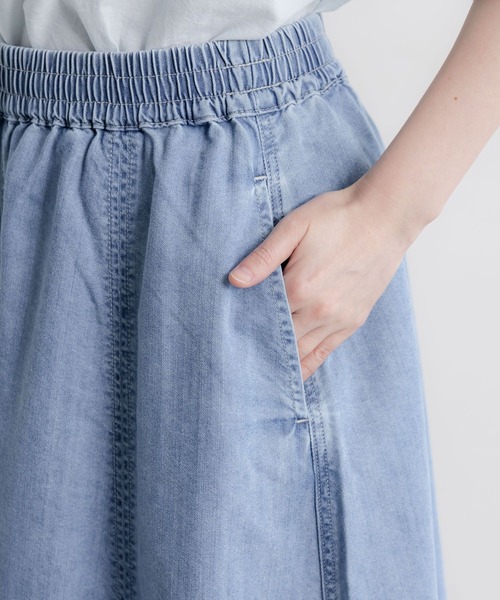 「studio CLIP」 デニムパンツ LARGE インディゴブルー レディース_画像2