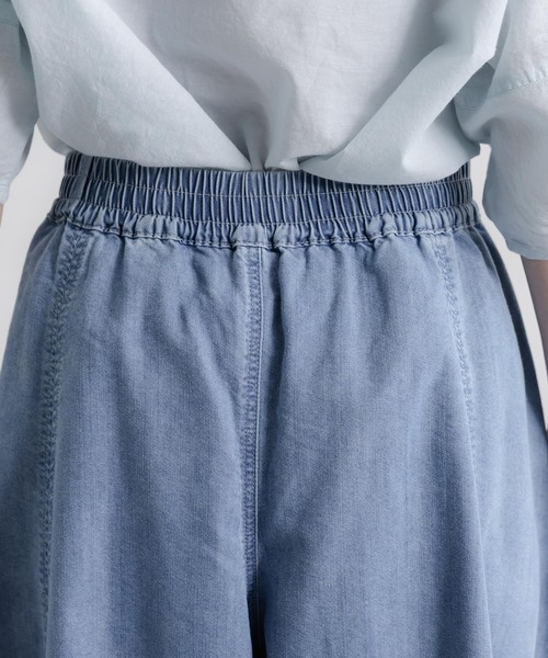 「studio CLIP」 デニムパンツ LARGE インディゴブルー レディース_画像4