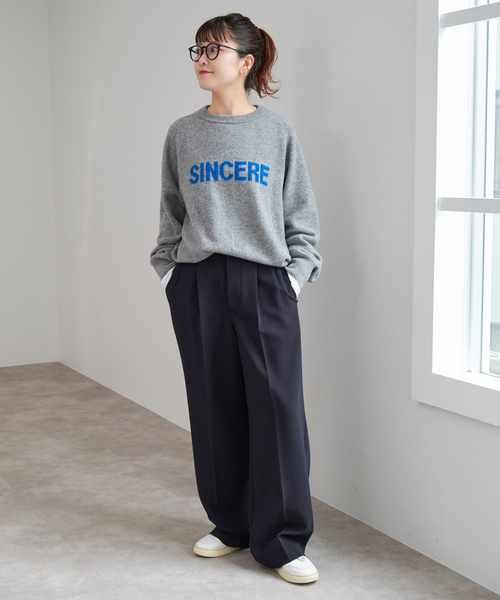 「Spick \u0026 Span」 スラックス 38 ネイビー レディースの画像