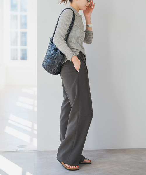 「Spick \u0026 Span」 スラックス 38 ネイビー レディースの画像