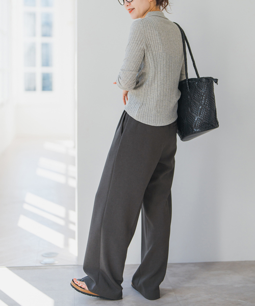 「Spick \u0026 Span」 スラックス 38 ネイビー レディースの画像