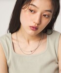 ネックレス 2WAY ビーズ&ボールチェーン ...の詳細画像2