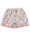 パンツ 「リンク」フラワースカラップショートパ...の詳細画像1