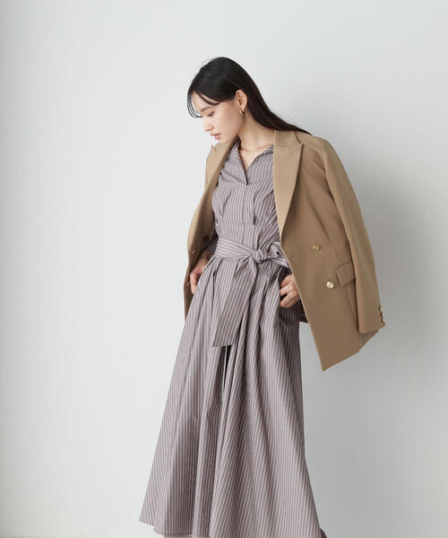 「NATURAL BEAUTY BASIC」 テーラードジャケット MEDIUM ブラウン系その他 レディースの画像