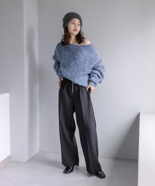 「mystic」 パンツ 2 チャコールグレー レディース_画像7