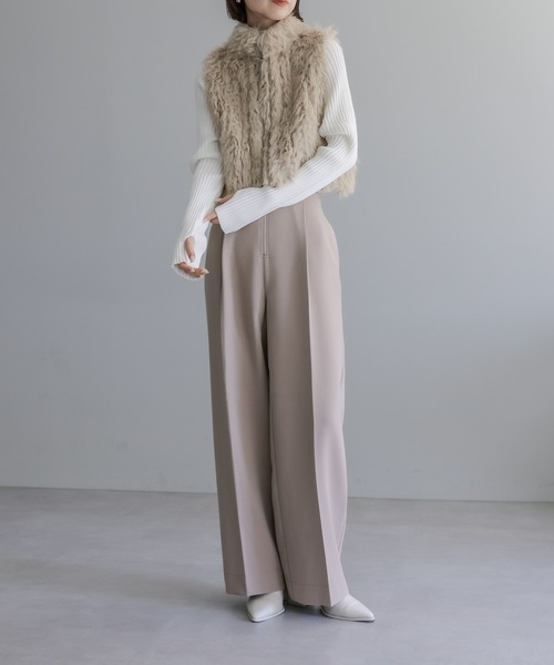 「mystic」 パンツ 2 チャコールグレー レディース_画像8