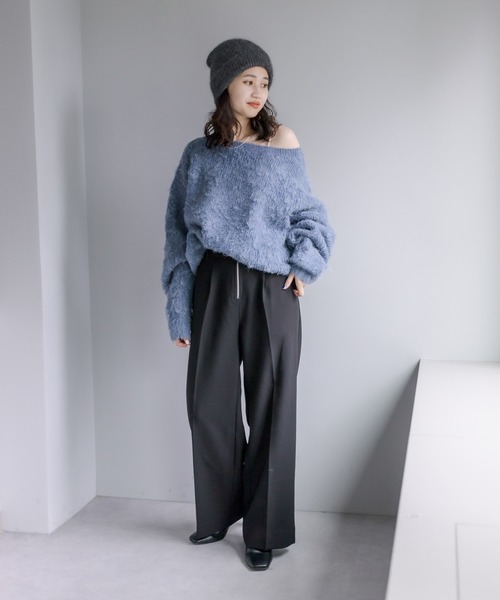 「mystic」 パンツ 2 チャコールグレー レディース_画像9