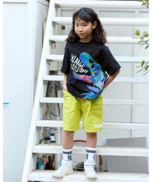 XLARGE KIDS（エクストララージ キッズ） tシャツ トロピカル恐竜 半袖