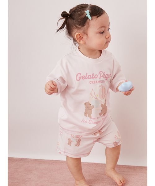 gelato pique（ジェラートピケ） ベビー 「BABY」「接触冷感」アイス