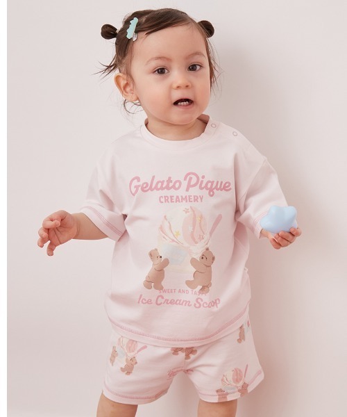 gelato pique（ジェラートピケ） ベビー 「BABY」「接触冷感」アイス