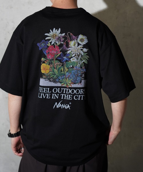 NANGA（ナンガ） tシャツ ECO HYBRID VINTAGE FLOWER TEE エコ