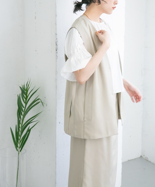 「KBF」 セットアップ ONE ベージュ レディース_画像3