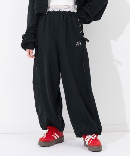 ワイドパンツ パンツ スピンドル スウェット バレルパンツ（別売りSETUP） キッズ 子供服 女の子の画像