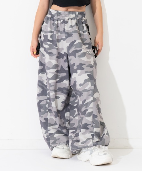 ワイドパンツ パンツ スピンドル スウェット バレルパンツ（別売りSETUP） キッズ 子供服 女の子の画像