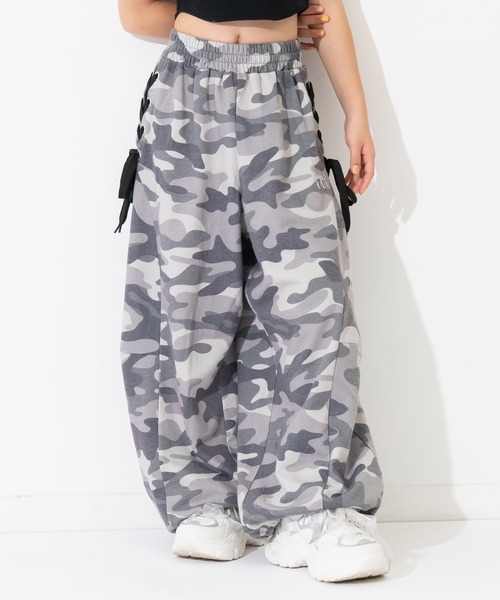 ワイドパンツ パンツ スピンドル スウェット バレルパンツ（別売りSETUP） キッズ 子供服 女の子の画像