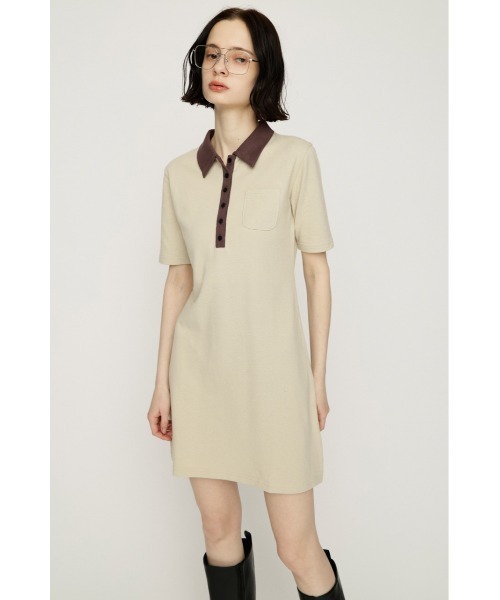 ワンピース SLY BI COLOR COLLAR S/OP SLY（スライ） ワンピース BI COLOR COLLAR S/OP バイカラーカラー