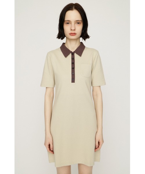 ワンピース SLY BI COLOR COLLAR S/OP SLY（スライ） ワンピース BI COLOR COLLAR S/OP バイカラーカラー