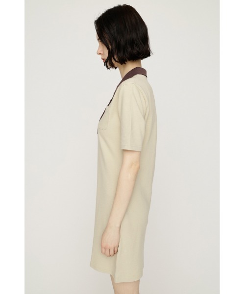 SLY（スライ） ワンピース BI COLOR COLLAR S/OP バイカラーカラー