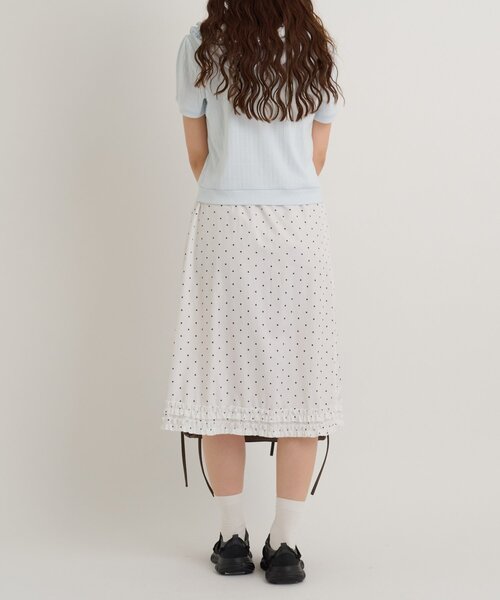 w closet（ダブルクローゼット） パーカー 「3色展開」フリル半袖