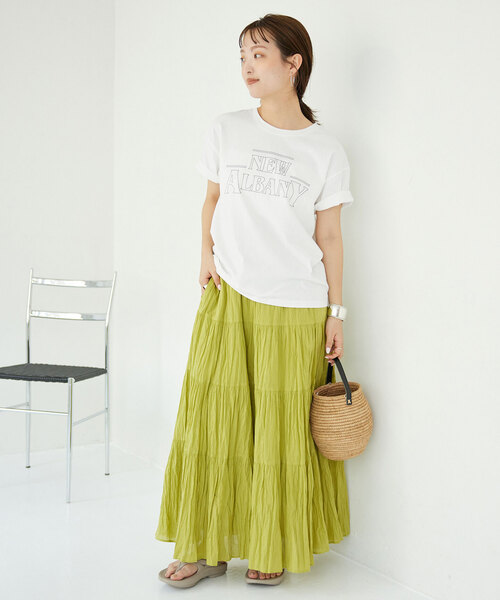 「SLOBE IENA」 半袖Tシャツ FREE ブラウン レディース_画像3