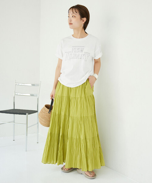 「SLOBE IENA」 半袖Tシャツ FREE ブラウン レディース_画像4