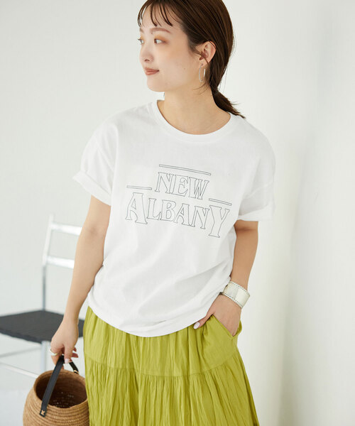 「SLOBE IENA」 半袖Tシャツ FREE ブラウン レディース_画像6