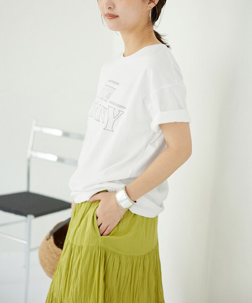 「SLOBE IENA」 半袖Tシャツ FREE ブラウン レディース_画像7