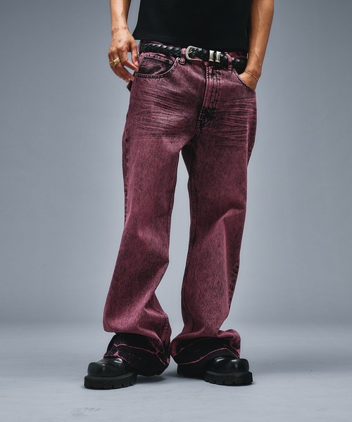 ANDER HUNK ジーンズ Assort Overdyed Flare Denim/アソートオーバー