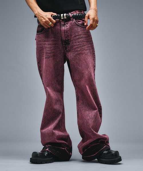 ANDER HUNK ジーンズ Assort Overdyed Flare Denim/アソートオーバー